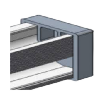 Fastensol Rubber Rail End Cap