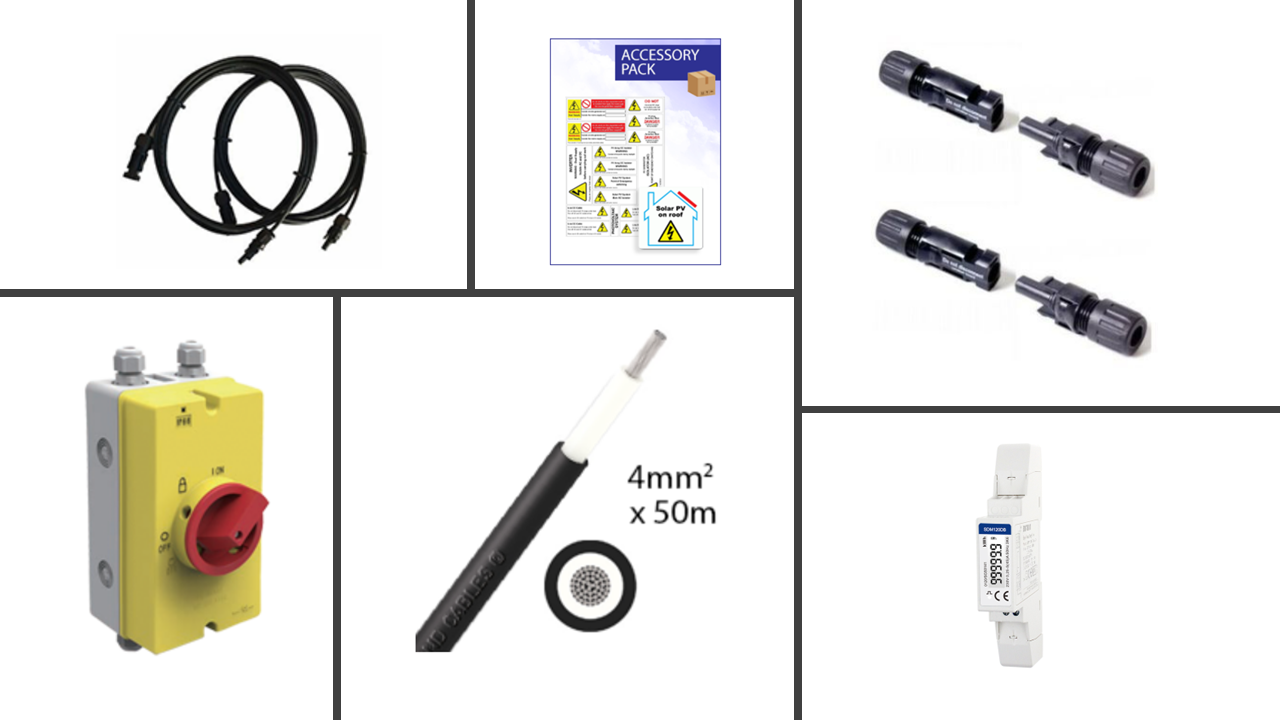 accessories for solar panel install