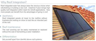335W Viridian Clearline Mono All Black G1 Version 3 BIPV roof integrated solar panel