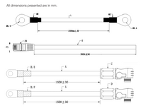 Thumbnail for Battery to Inverter IP65 Cable Pack Long (for Sunsynk G5.3, L5.1 & L5.3) £69 +VAT