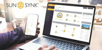Thumbnail for Sunsynk monitoring software on laptop and phone
