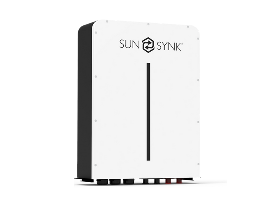 Sunsynk SUNSYNK L5.3 Wall mounted IP65 battery Inc battery to inverter & battery to battery cable 5.32kWh £1,386+vat