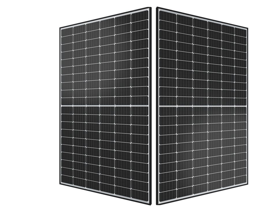 420W JA Solar N-type Bifacial Double Glass, Black Frame Solar Panel 25 yr product warranty £68 + VAT