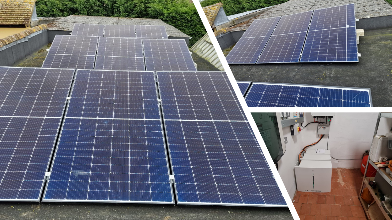 4.5kw Solar & Sunsynk 10kw 3ph hybrid  installation in Bedfordshire by ITS Technologies