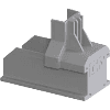 Thumbnail for Esdec ClickFit EVO Mounting Rail End Cap Grey