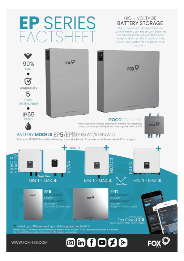 Fox EP5 battery