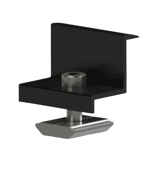 Fastensol Black End Clamp (30mm)