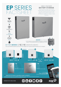 Thumbnail for Fox ESS EP Series Battery Storage Factsheet
