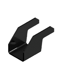 Thumbnail for In Roof - Single End Clamp V2023 - H16 - Steel - Black w/EPDM Foam Attached