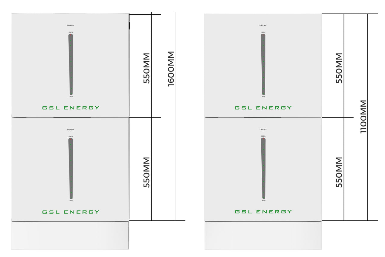 4 X GSL 10.24kwh battery (40.96kwh) Compatible with GSL, Sunsynk, Victron & Voltronic £9,980 +VAT