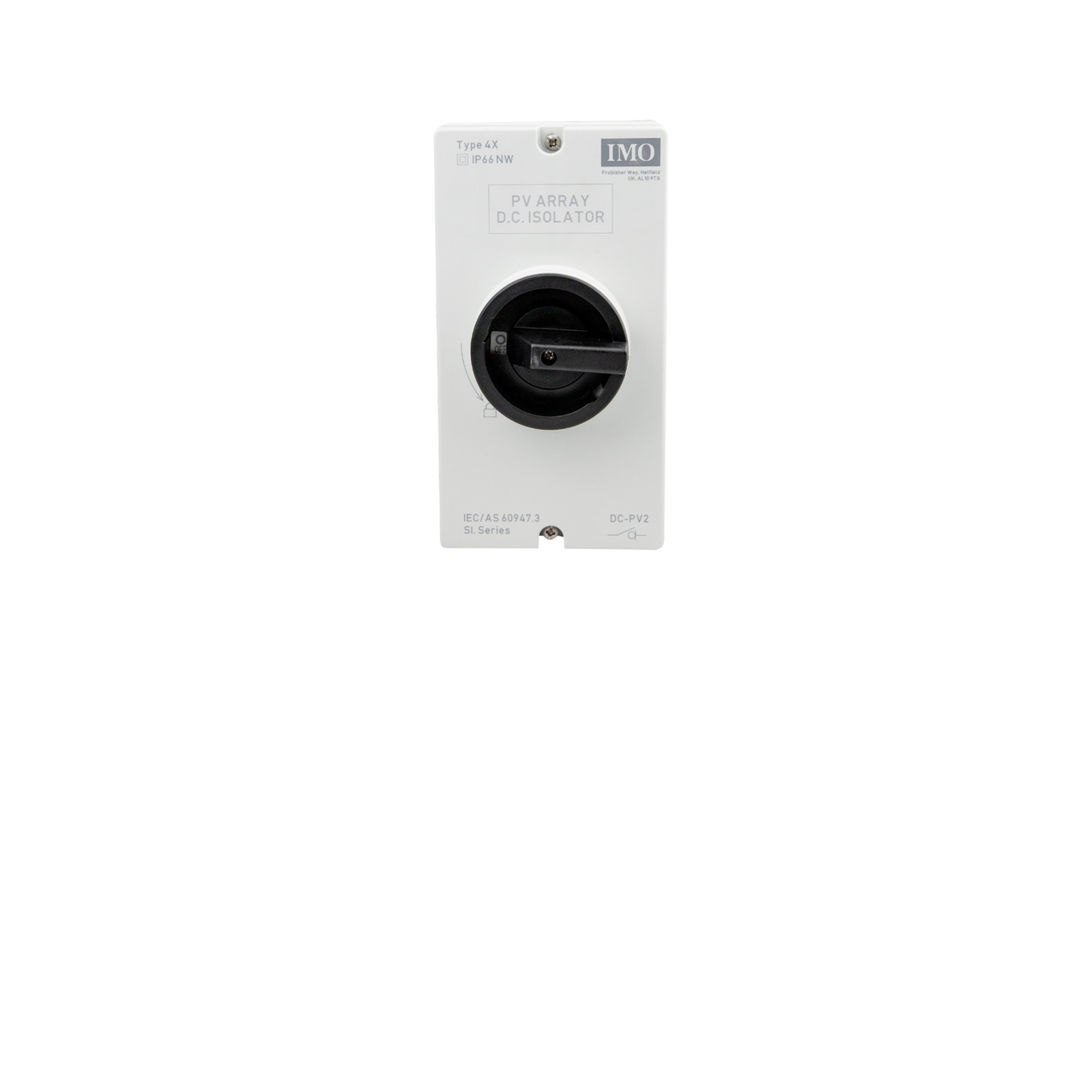IMO | Enclosed DC Switch Isolator | 32A 600V | 2 Pole 1 String | IP66