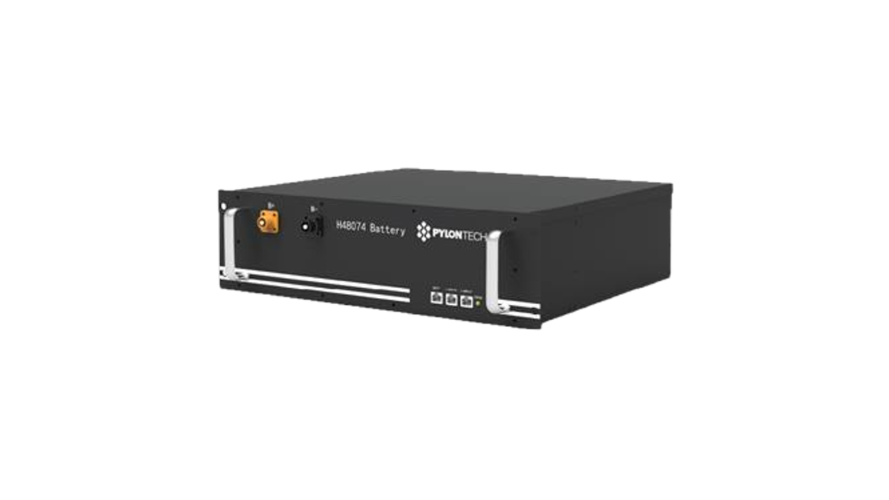 Pylontech PowerCube H2 solar battery, 3.552kWh, 48V angled view
