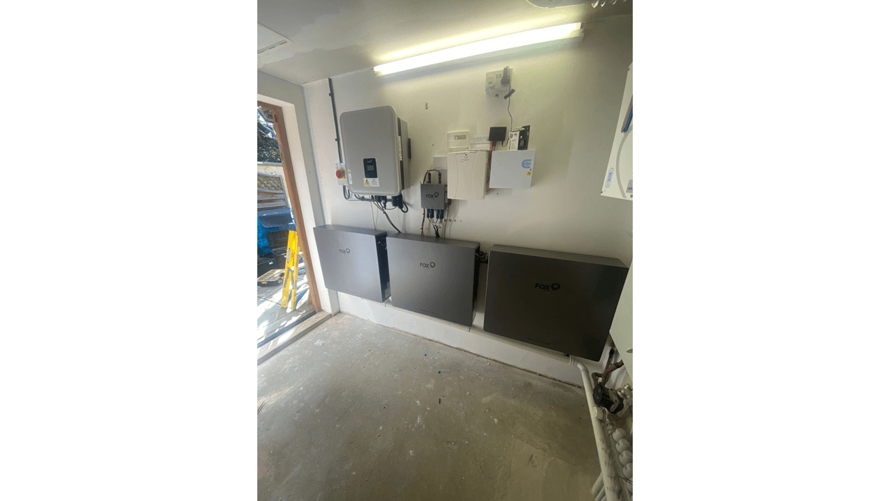 battery storage system installation in Hersham