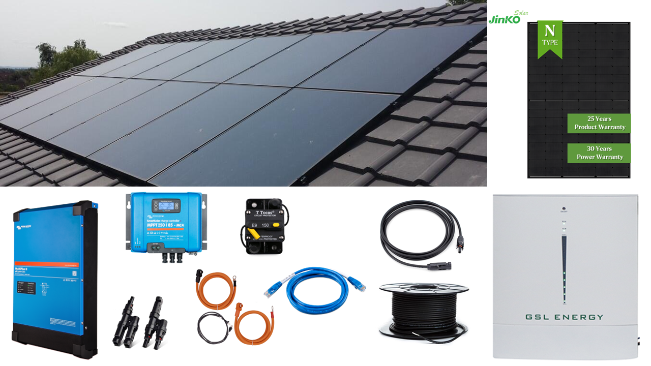 Complete Storage Kit  5.8kw Solar - Victron MultiPlus-II 5000VA 48/5000/70-50 230V & 10.24kwh LiFeP04 GSL battery £6,156 +vat