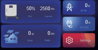 Thumbnail for led screen for 5000w solar generator portable