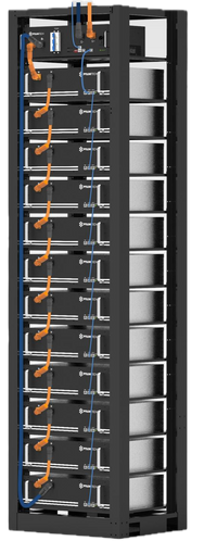 Thumbnail for Pylontech PowerCube H2 battery rack, multiple units stacked