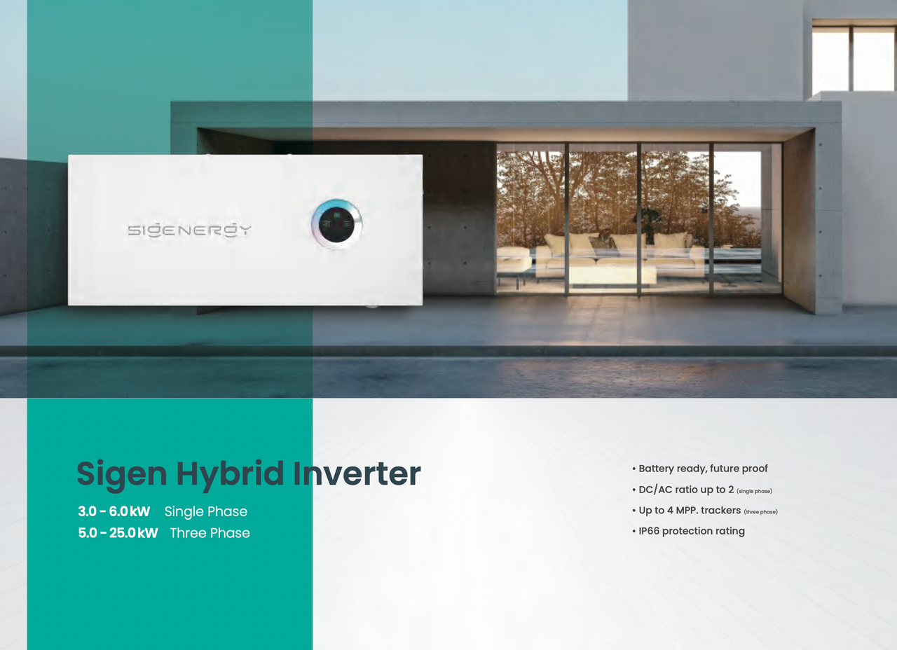 Sigenergy | SIG-100M1 | 100kW | Hybrid Inverter