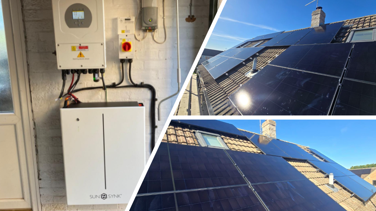 AIKO 465w solar panel installation in Isleham