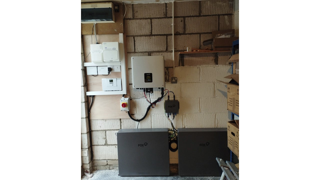 installation of 2 X FOX ESS EP11 10.24kWh battery in Dunfermline