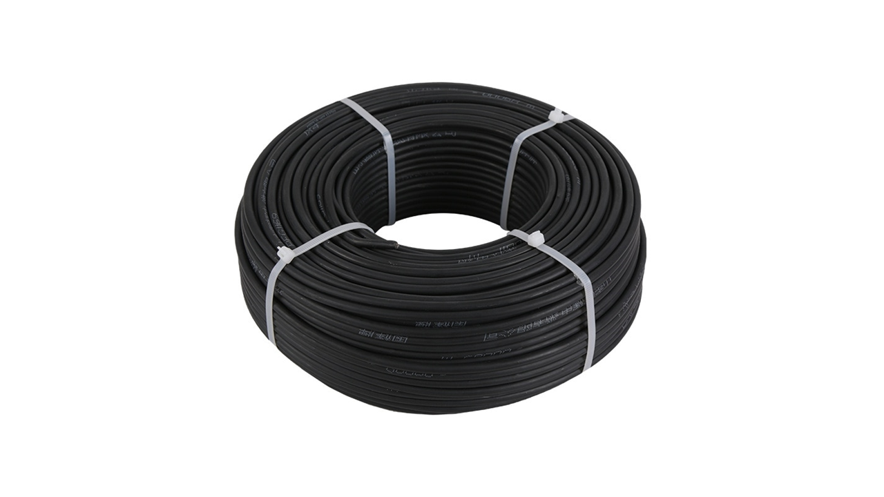 6mm2 single-core DC cable 25m in black for solar energy