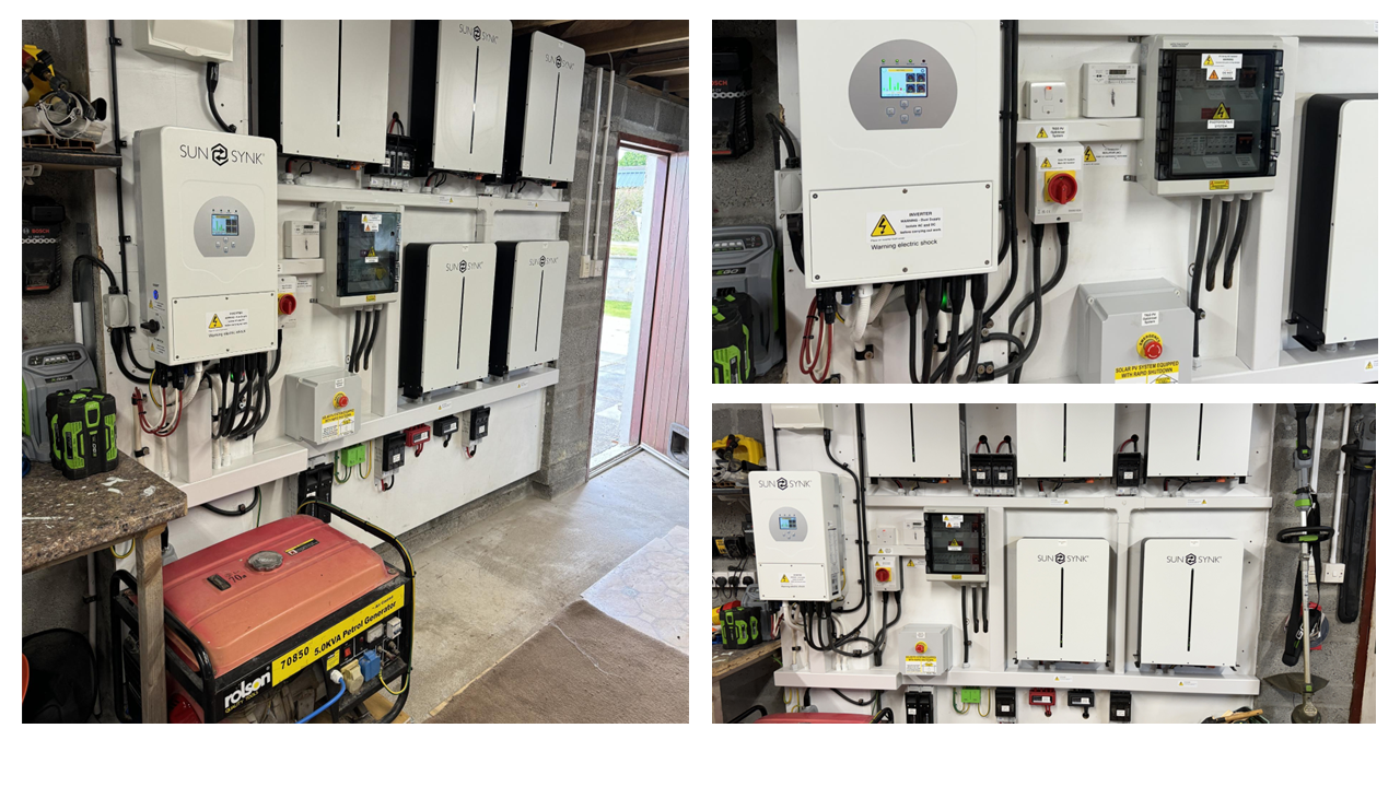  Sunsynk 8kw hybrid with 5 x Sunsynk 5.32kWh batteries  sutherland