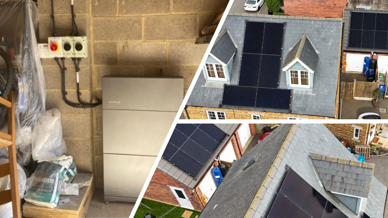 6.8kw AIKO Solar panels | EcoFlow 6kw hybrid | 10kWh batteries | OX16 1AR