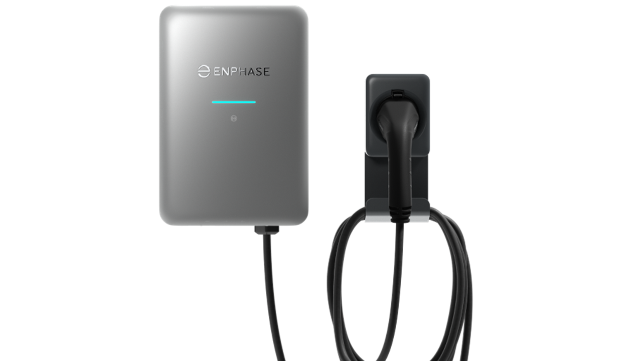 Enphase IQ EV Charger 2 7.4kW with a 7.5m Type 2 Tethered Charging Cable