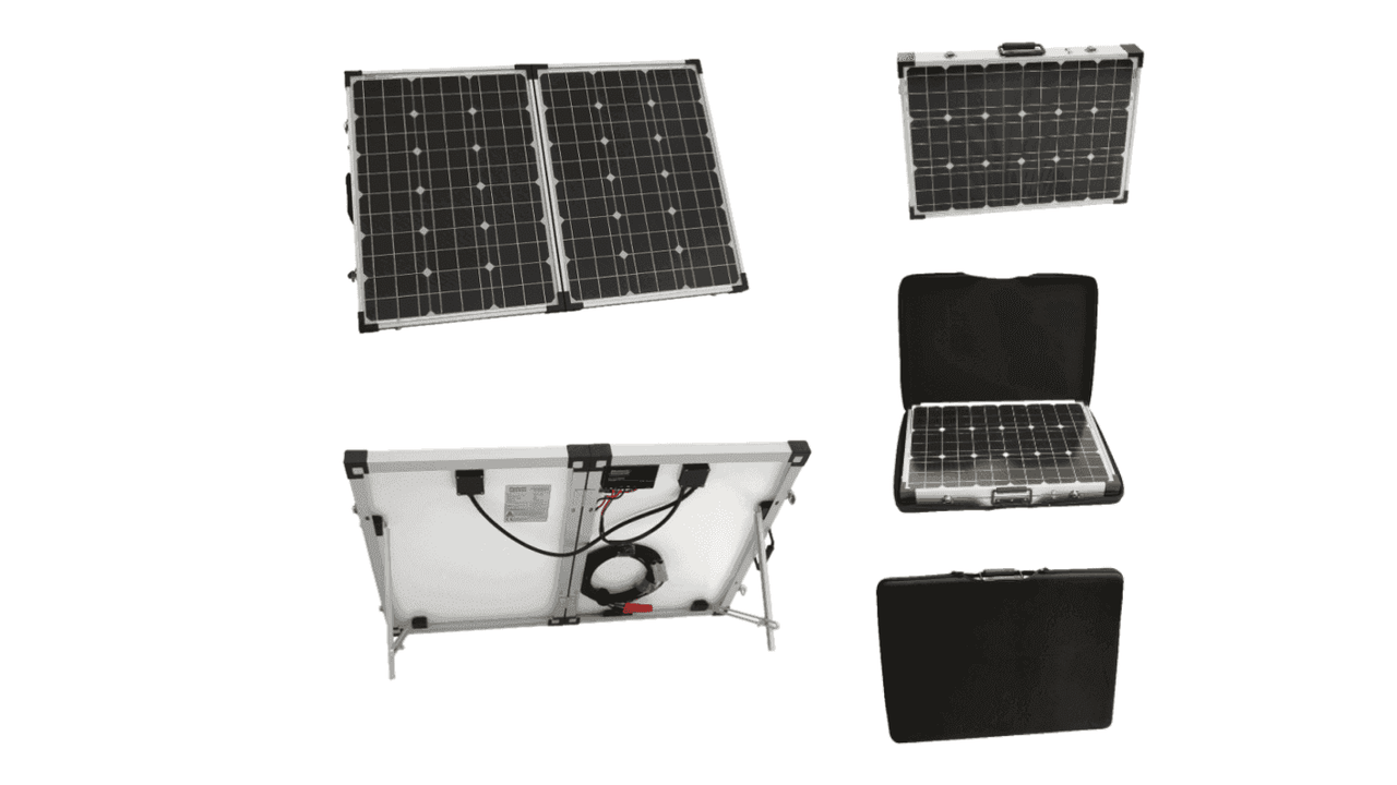 100 12V folding solar charging kit