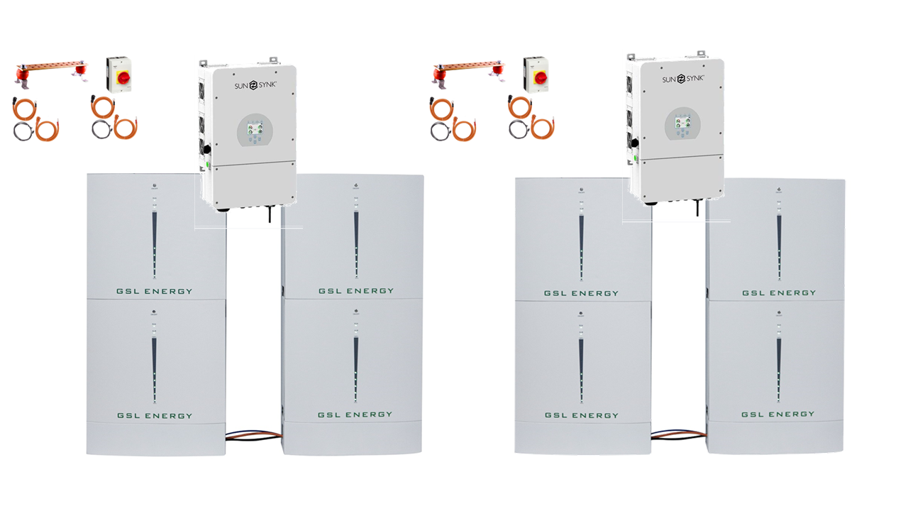 Commercial Battery Storage kit: 2 X Sunsynk ECCO 10Kw 3ph Hybrid 81.92kwh Storage, up to 26kw of solar/wind £24,890 +VAT