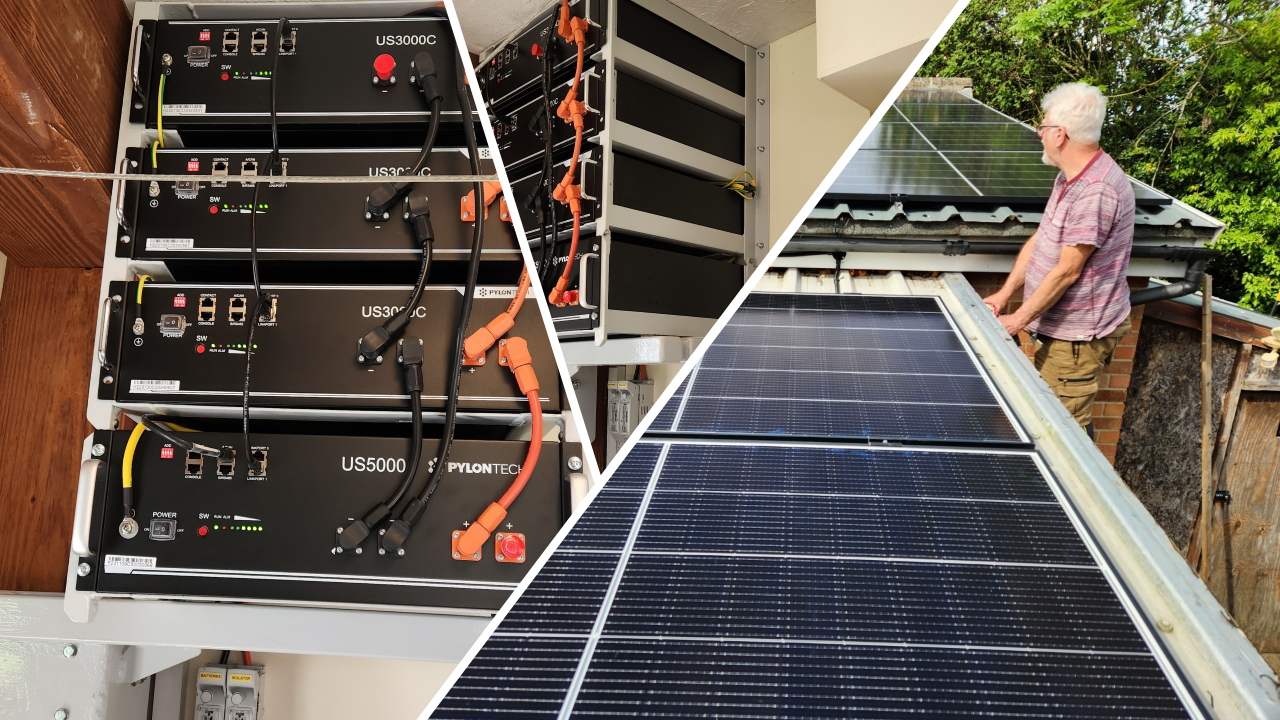 7.4kw | 415W JA Solar Solar panels | 15.3kWh Pylontech batteries | CM9 8ST