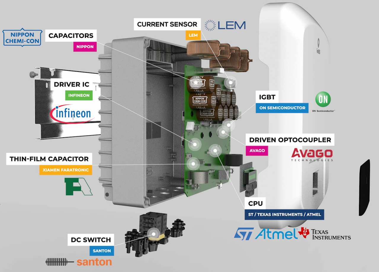 Fox ESS 3.6kW F Series PV Inverter internal components diagram