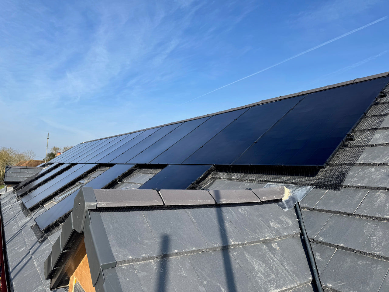 On roof AIKo solar panel installation by ITS Technologies
