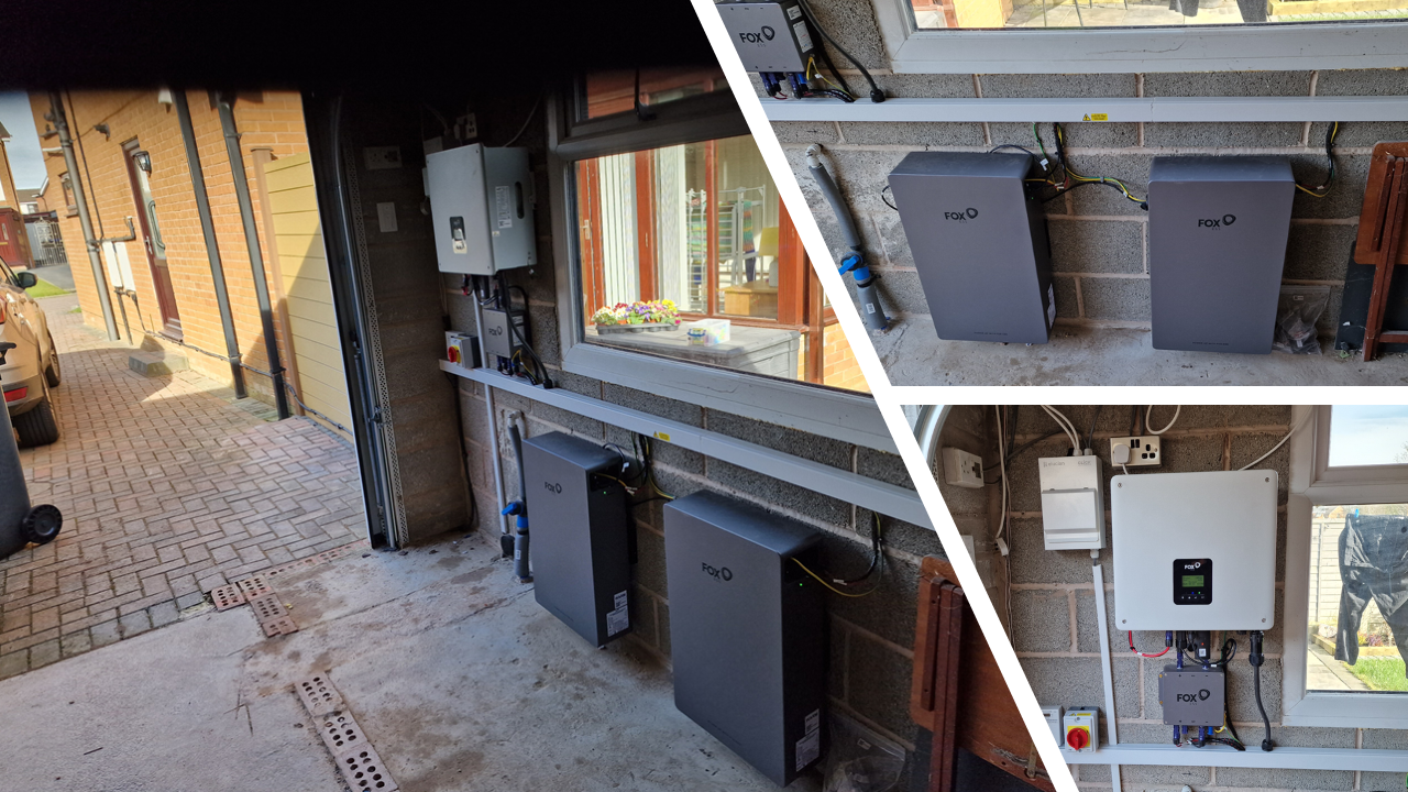 Fox ESS 5kW AC with 2 X 5.18kWh EP5 battery in FY4 5RD (12491)