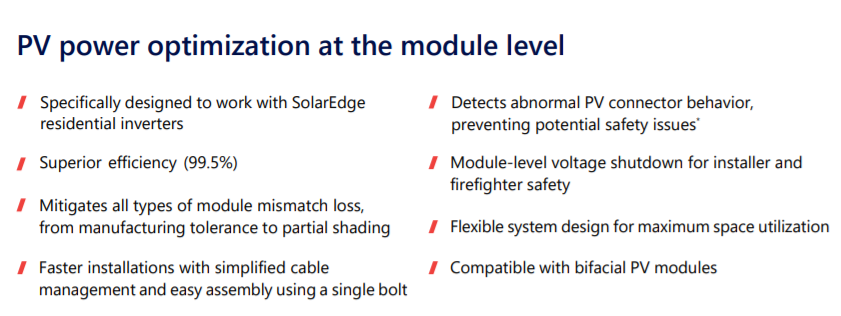 Bulk Deal 100 x S500 Solar Edge Power Optimizer £5,535 (0% vat for international sales) £55.35/optimizer