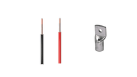 Thumbnail for battery cable 2m red and black 35mm with lugs