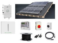Thumbnail for Complete On or Off Grid Sunsynk 8kw kit: 16 panel 7.1kw solar & 10.24kwh battery storage with choice of panels £6,134 +vat