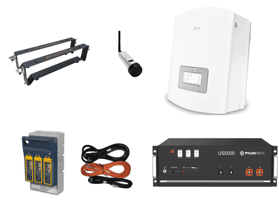 Complete Kit: Pylontech US5000 4.8kWh + Solis 6kW Hybrid Inverter £2,191 +VAT