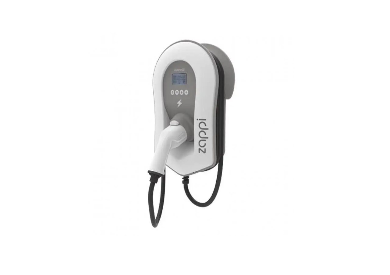 Zappi  Multiphase ev charger 7kw to 22kw tethered white