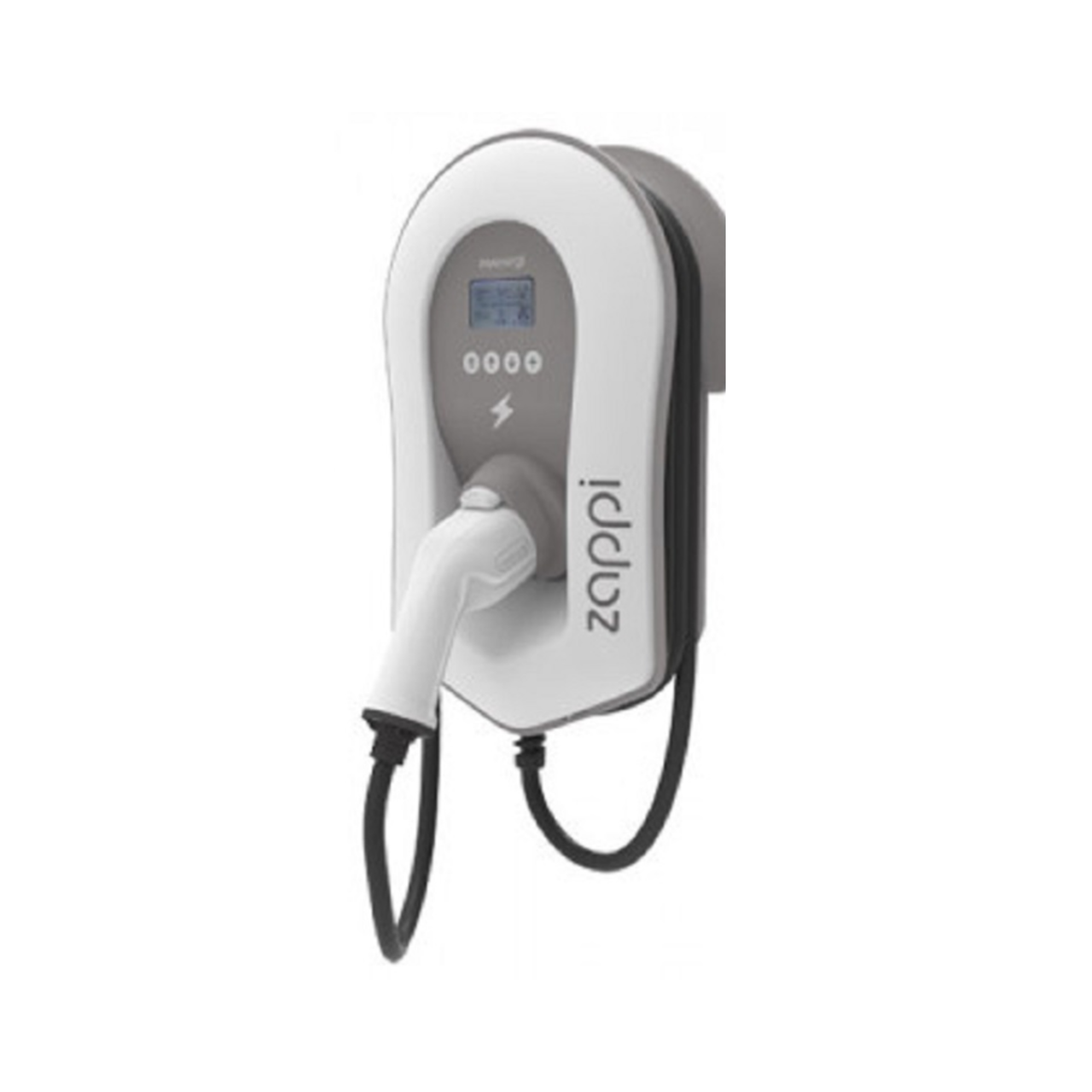 Zappi  Multiphase ev charger 7kw to 22kw tethered white