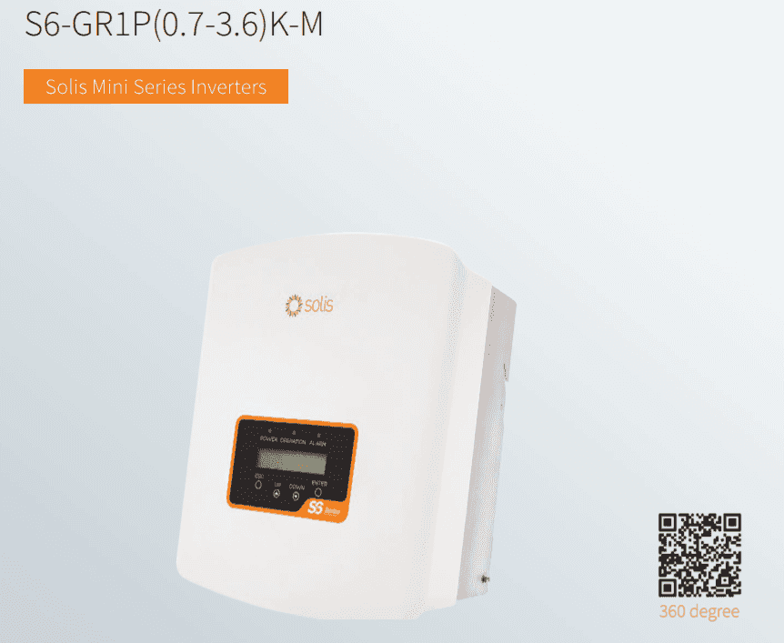 Solis 3.0kW Solar Inverter Solis S6 Mini single tracker £372 + VAT