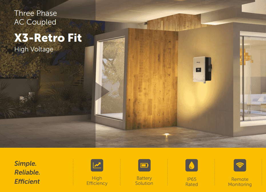 SolaX X3-FIT G4 10kW (3ph AC Coupled Inverter) £1,833 + VAT