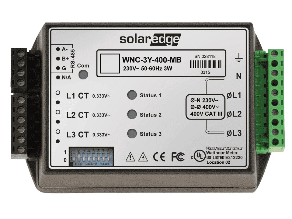 1PH/3PH 230/400V SolarEdge Energy Meter K2 with Modbus Connection £168 +VAT