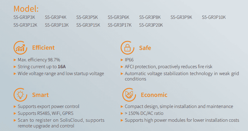 solis 3ph inverter s5 dual mmpt dc features