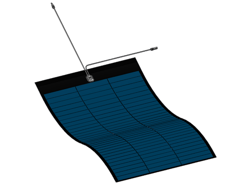 500W Miasole thin film Peel-and-Stick Flexible Solar Panel - ideal solar panel for boats & caravans