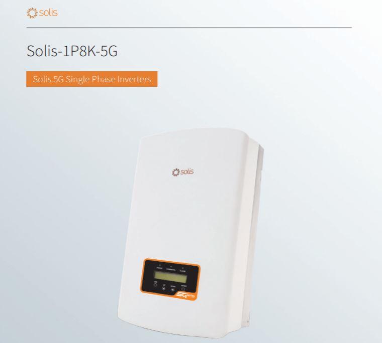 Solis 8.0kW 5G Dual MPPT - Single Phase with DC on grid Solar Inverter £761 + VAT