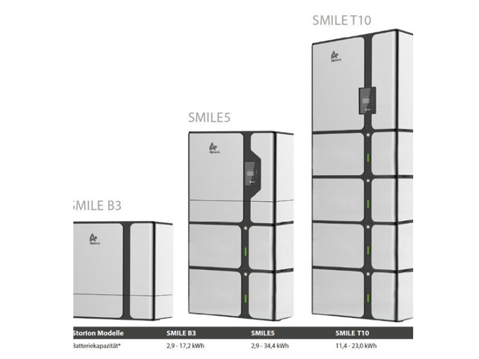 Alpha Smile B3 Parallel Connection Expansion Battery 2.9kWh IP21 charge from Economy 7 or Octopus Go