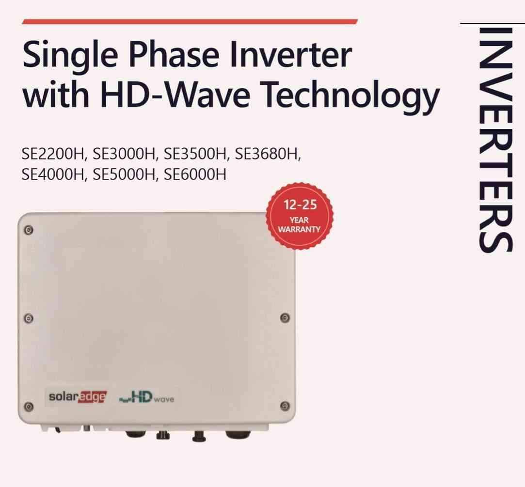 SolarEdge 5000W Single Phase HD Wave Inverter NO DISPLAY - I.T.S Technologies