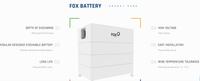 Thumbnail for Fox Energy Cube HV ECM4100 V2, 20.15kWh 1x Master 4x Slave £6,555 + vat