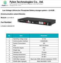 Thumbnail for Pylon Low Voltage Solar Battery Communication Hub Solar Battery Storage £349 +vat