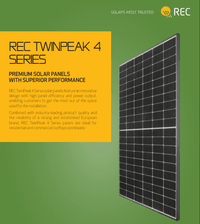 Thumbnail for 370W REC TwinPeak 4 Series Black Frame Solar Panel